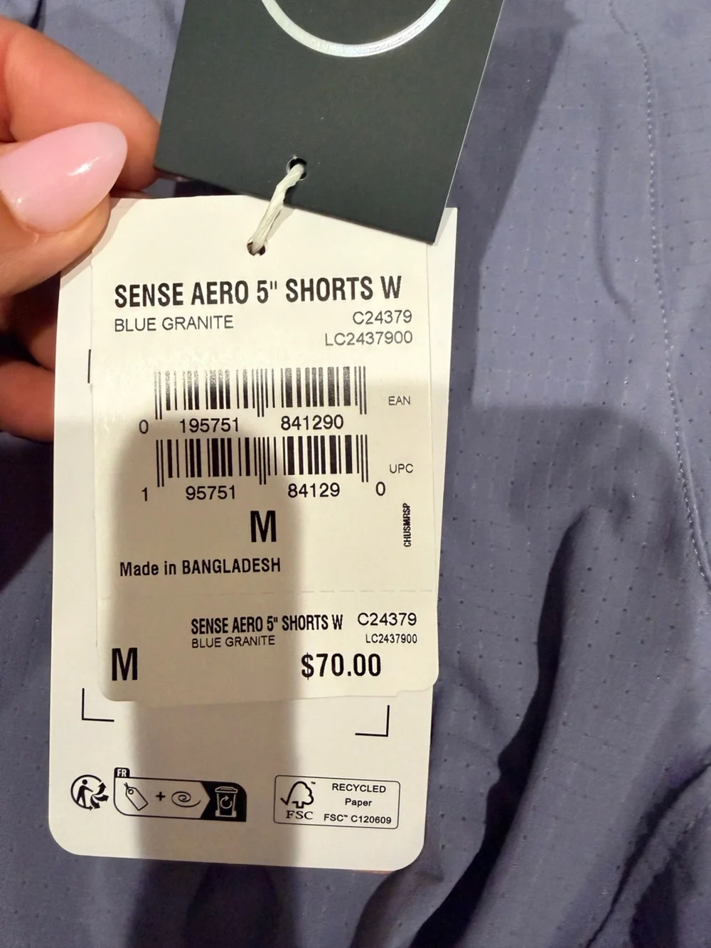 Salomon | Sense Aero 5β Shorts Blue Granite NWT - Picture 7 of 9